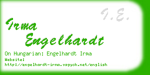 irma engelhardt business card